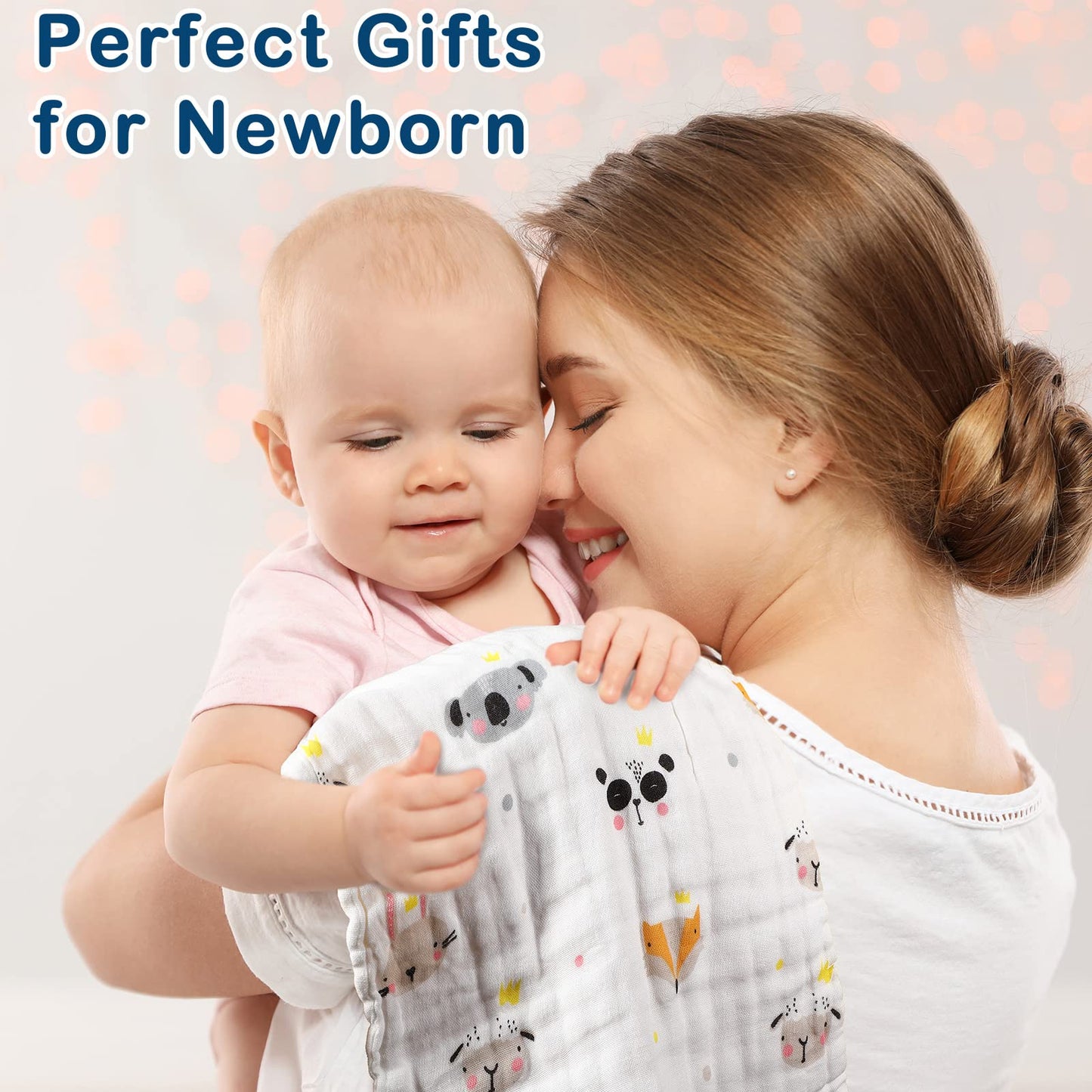 Assorted colorful fruit and animal prints for infants