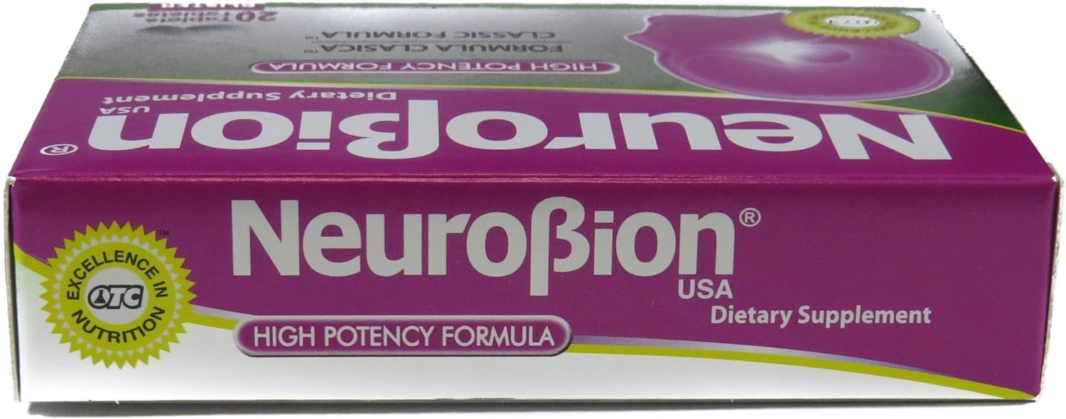 USA imported Neurobion Classic energy booster tablets box