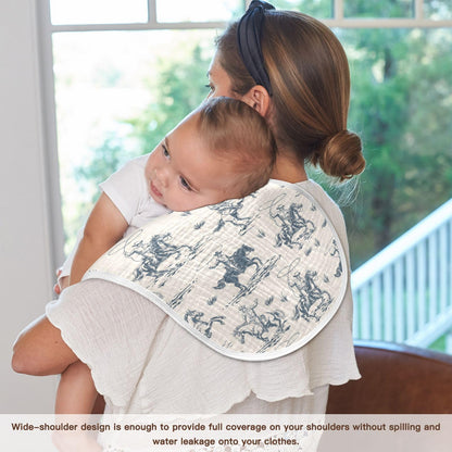 JHKKU newborn spit up rags stacked for storage