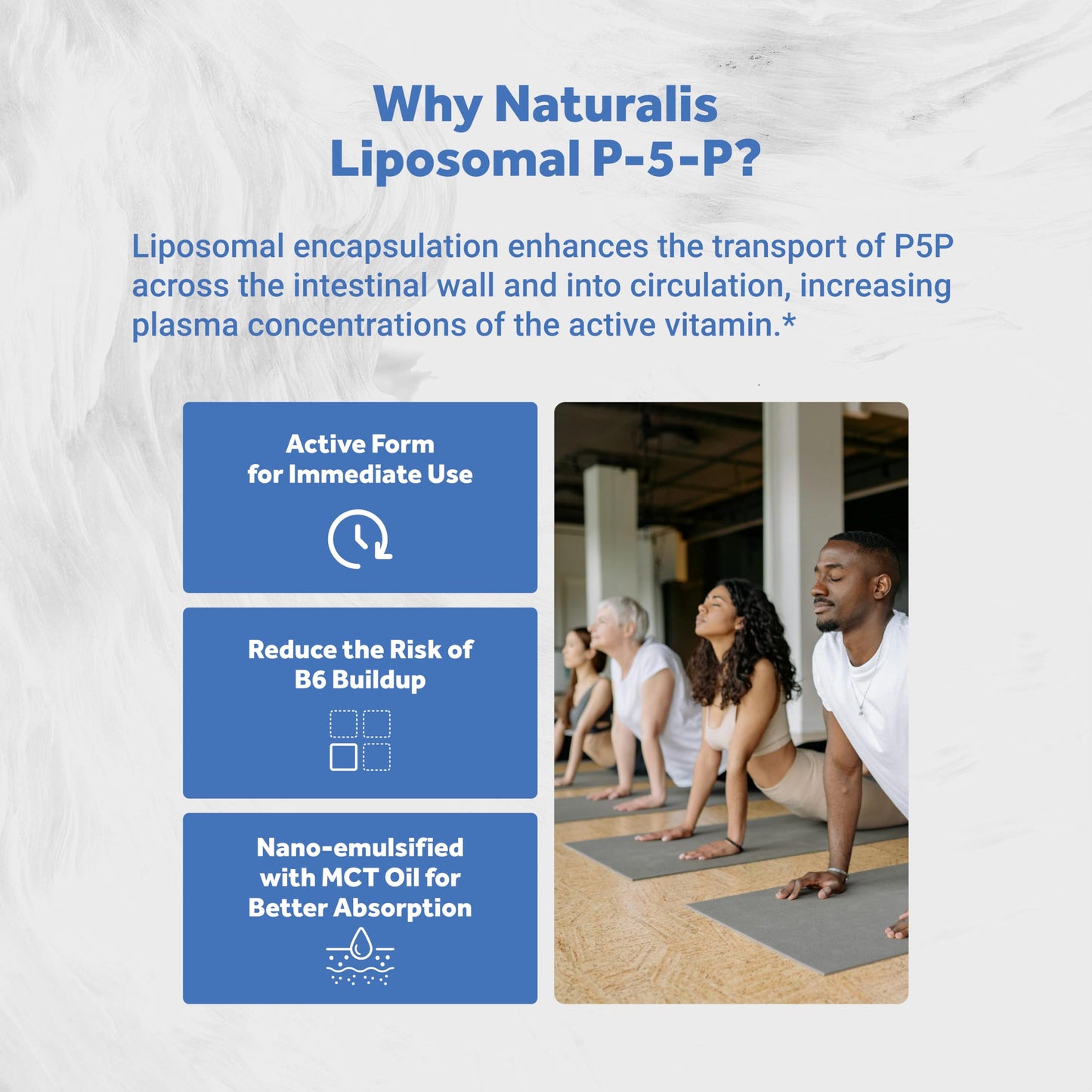 Naturalis P5P nano-emulsified B6 supplement bottle side view