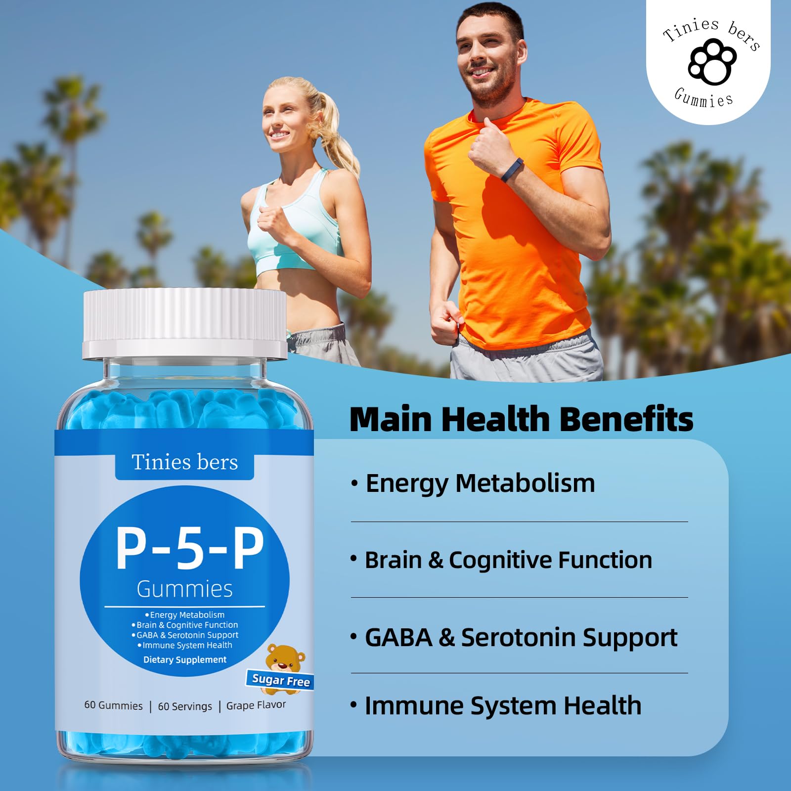 Tinies Bers P5P supplement label details and nutrition facts