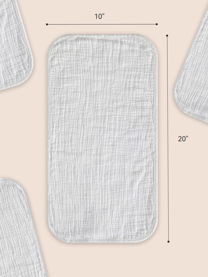 Authentic USA imported TILLYOU soft infant washcloths pack for daily feeding protection