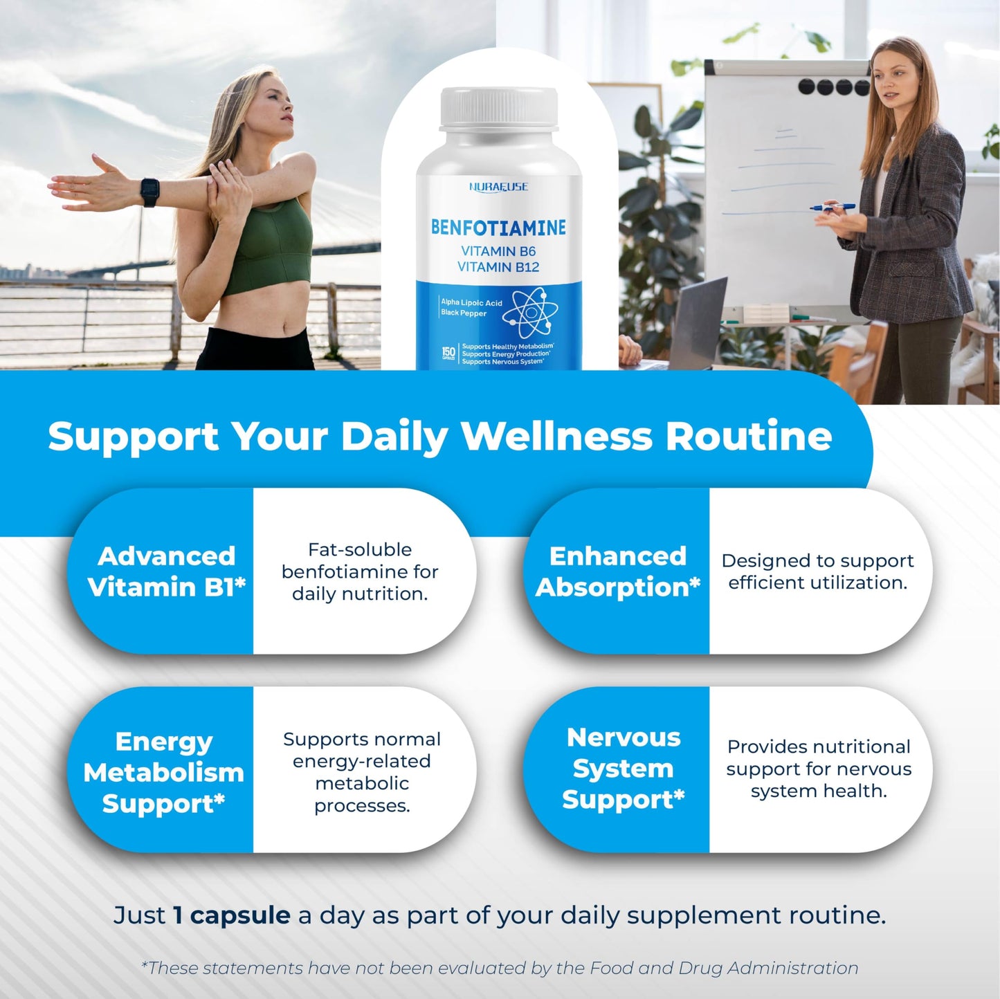 Nurafuse Liposomal Benfotiamine ingredient highlight graphic