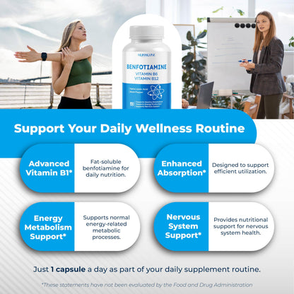 Nurafuse Liposomal Benfotiamine ingredient highlight graphic