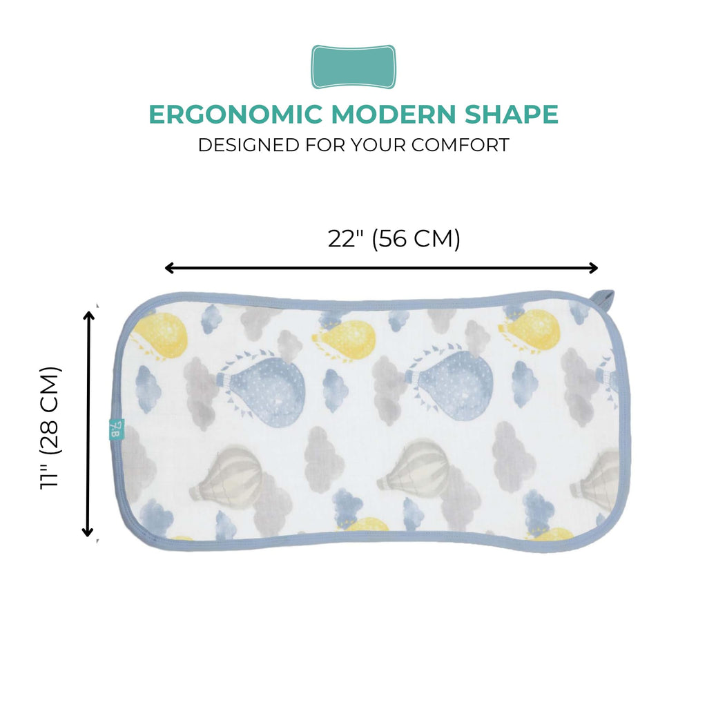 OEKO-TEX certified label on Featherhead baby burp cloths