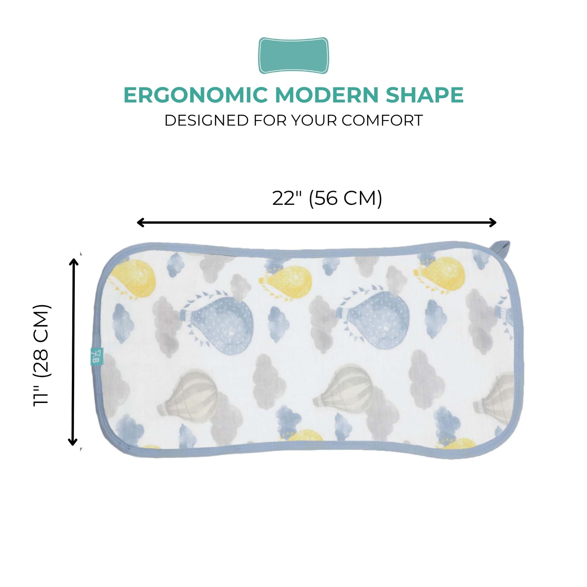 OEKO-TEX certified label on Featherhead baby burp cloths