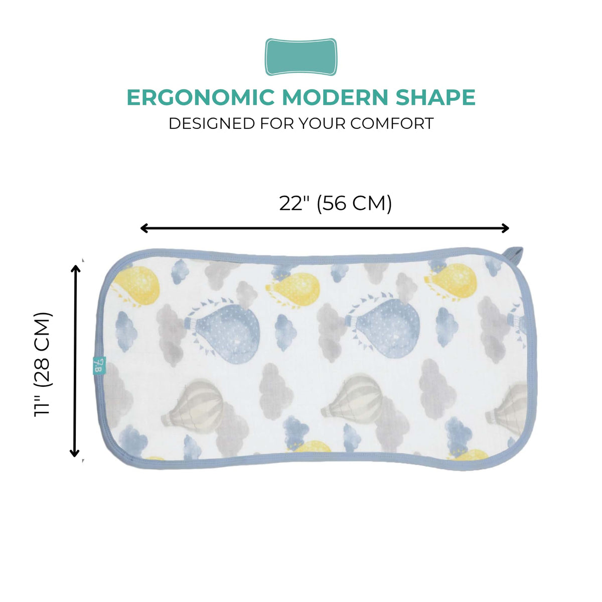OEKO-TEX certified label on Featherhead baby burp cloths