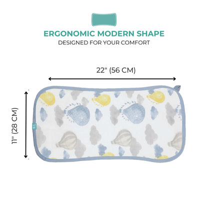 OEKO-TEX certified label on Featherhead baby burp cloths