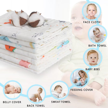 Dimensions visualization of 20 by 10 inch burp cloth