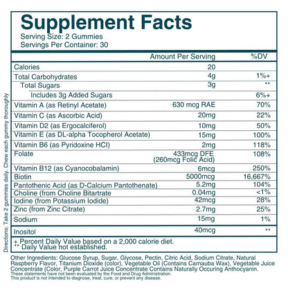 WEEM imported hair growth and collagen support gummies packaging