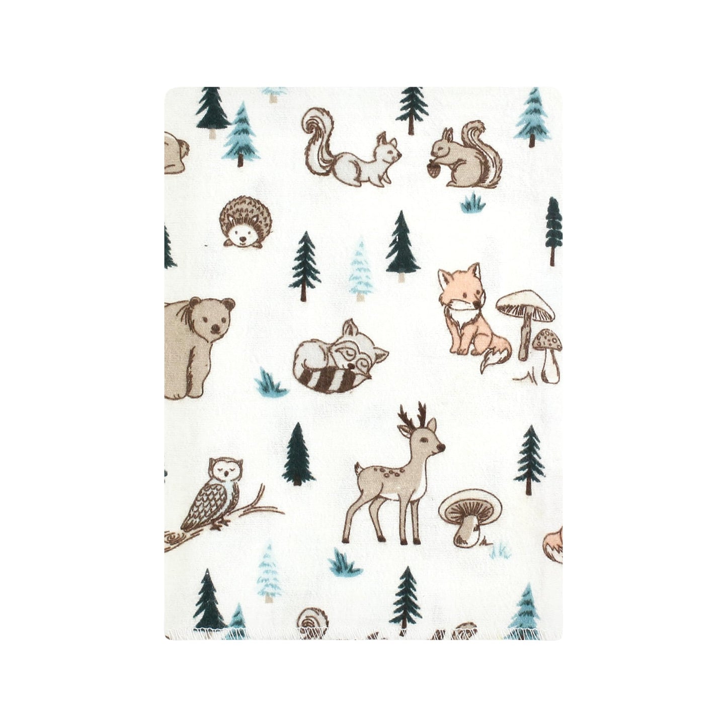 Hudson Baby woodland pals boy burp cloths in packaging