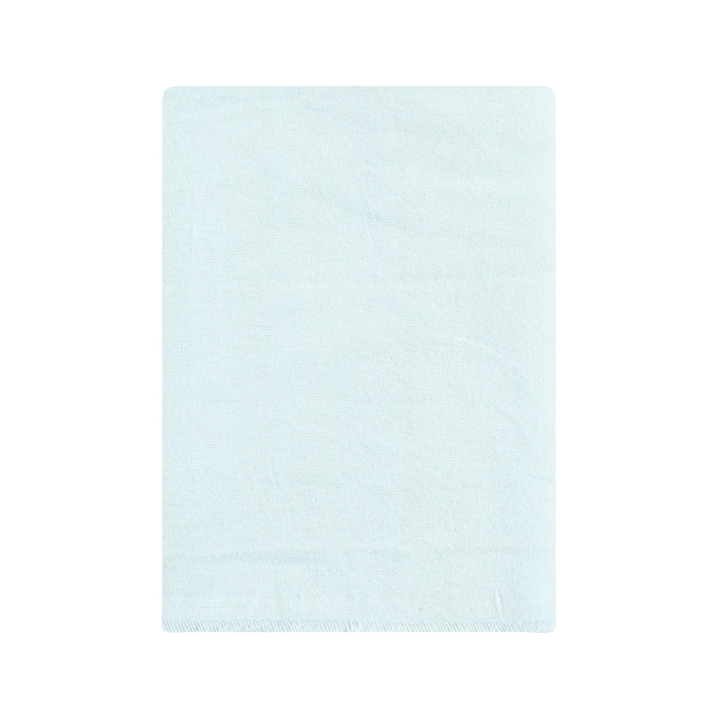Close up of absorbent cotton flannel fabric on burp cloths