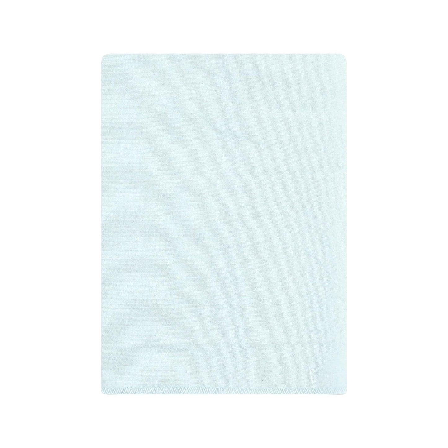 Close up of absorbent cotton flannel fabric on burp cloths