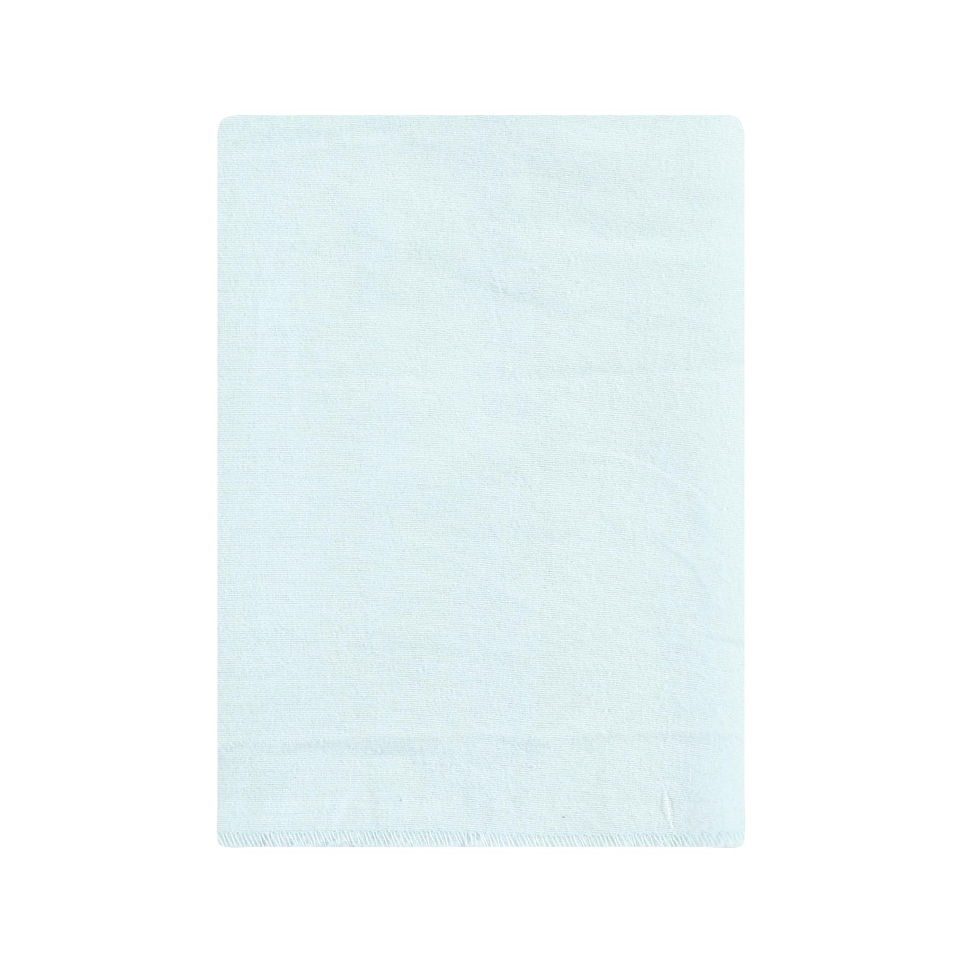 Close up of absorbent cotton flannel fabric on burp cloths