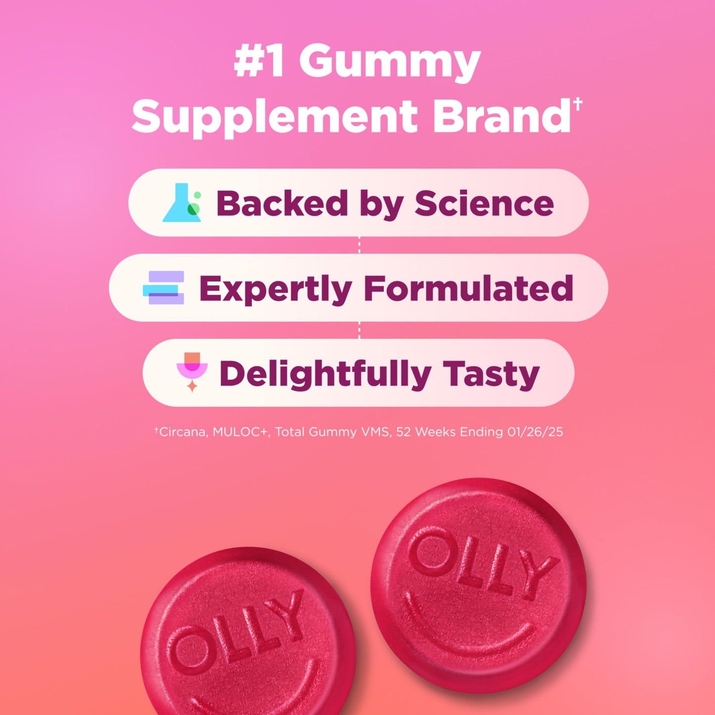 OLLY Undeniable Beauty dietary supplement packaging for daily skincare routine
