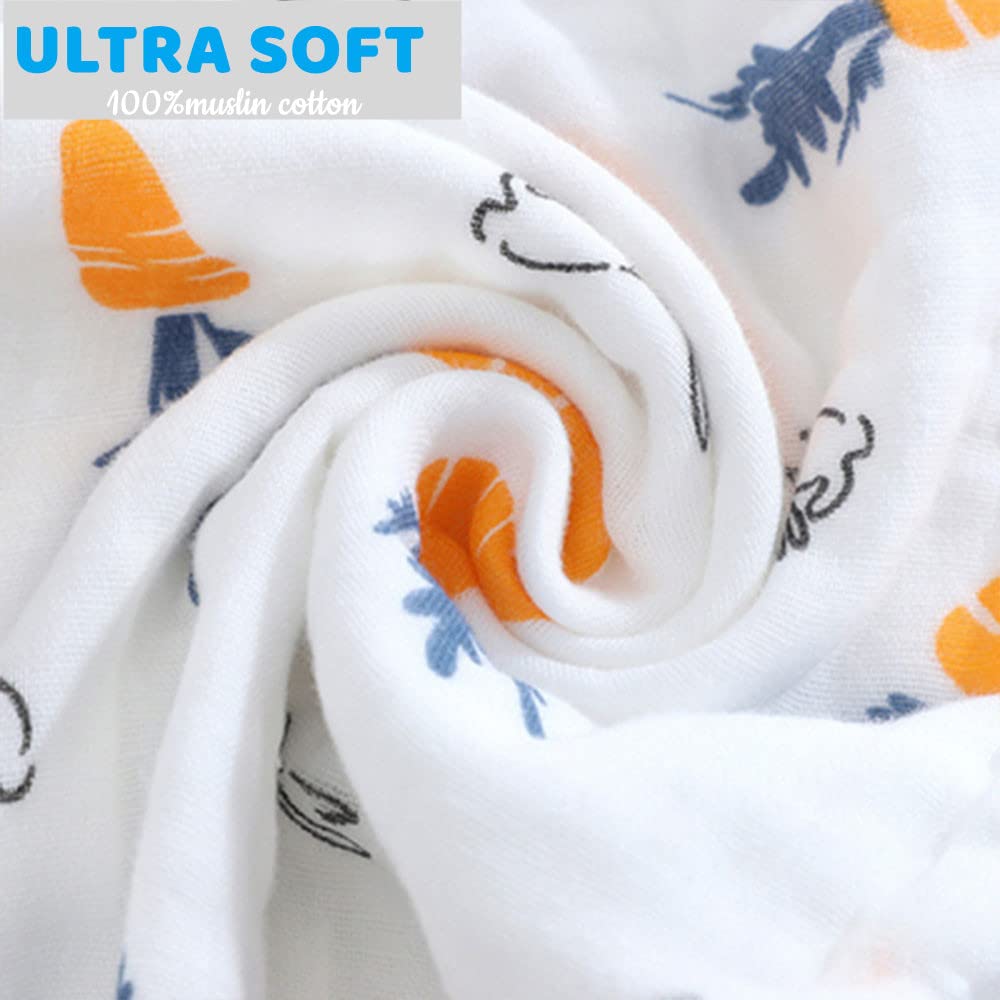 Norinori muslin baby washcloths folded stack