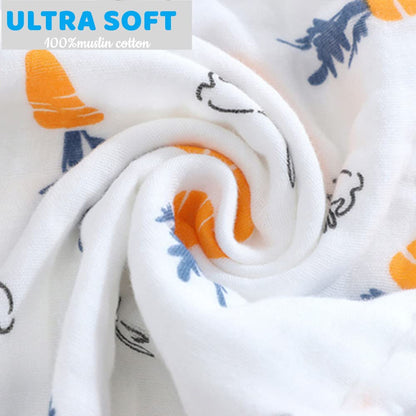 Norinori muslin baby washcloths folded stack