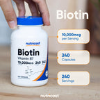 Nutricost beauty supplement container highlighting vegetarian friendly capsules