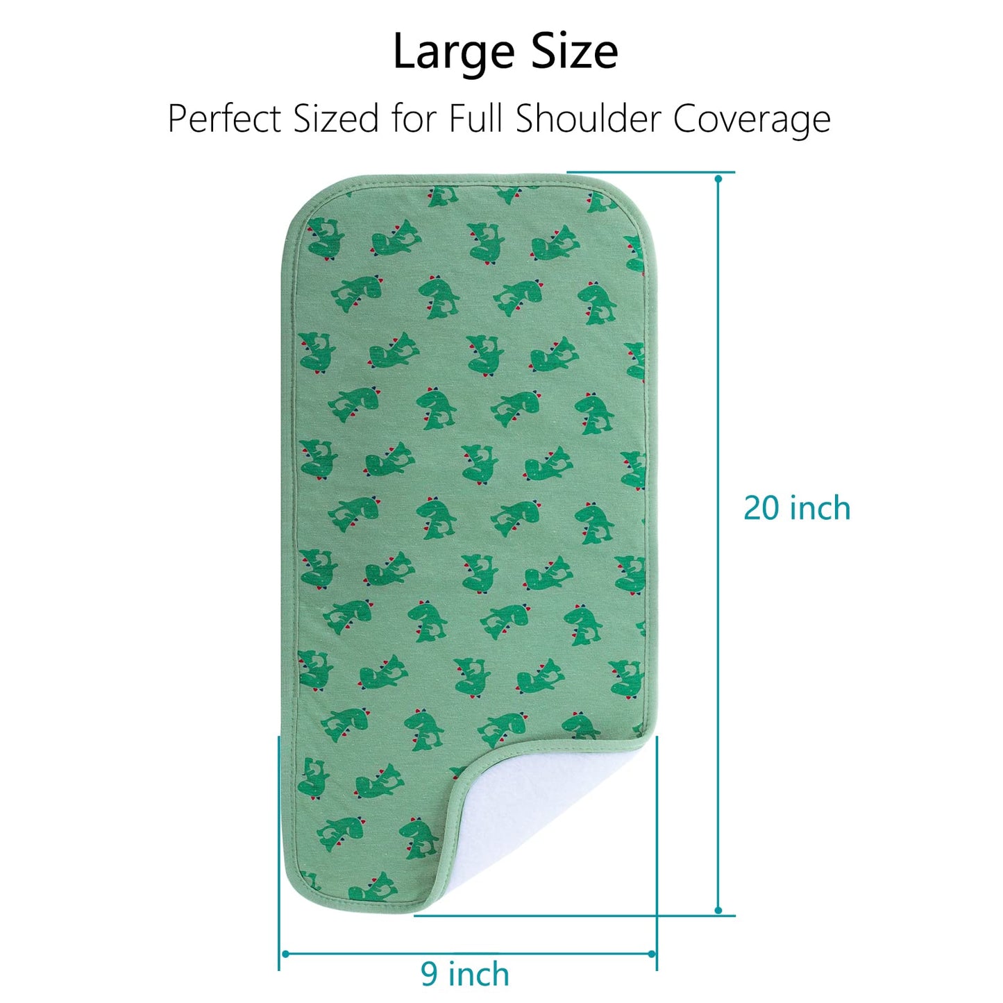 Hakochia unisex burp cloths for newborn spit up