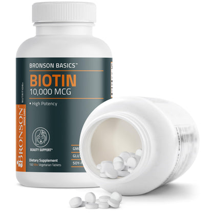 Bronson beauty supplement bottle detailing gluten free and soy free claims