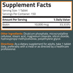 Bronson hair skin and nails supplement pills size comparison view