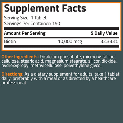 Bronson hair skin and nails supplement pills size comparison view