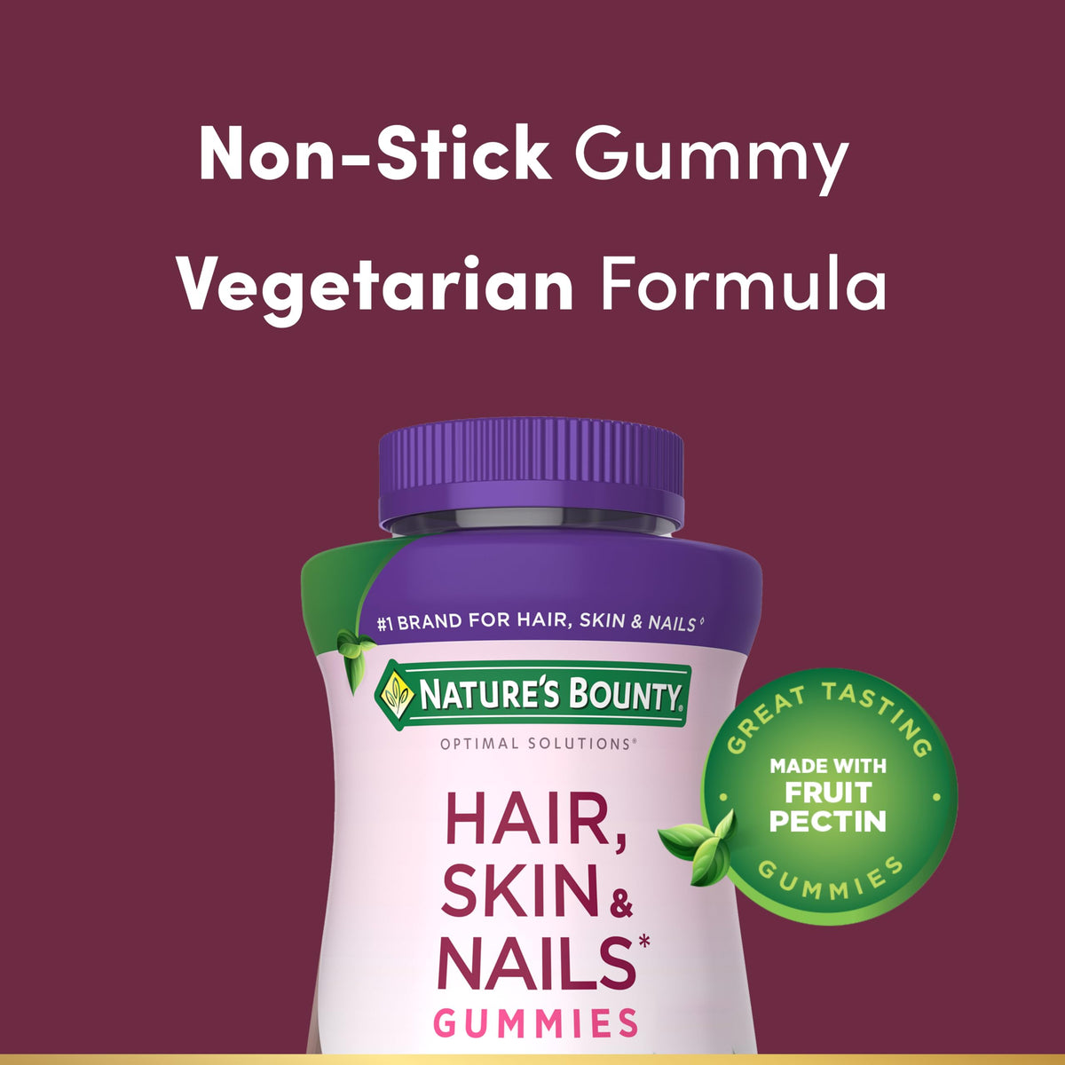Natures Bounty Advanced hair skin nails 200 count vegetarian supplement jar