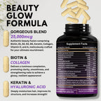 Vitboost Biotin supplement capsules showcasing the premium USA imported beauty complex bottle