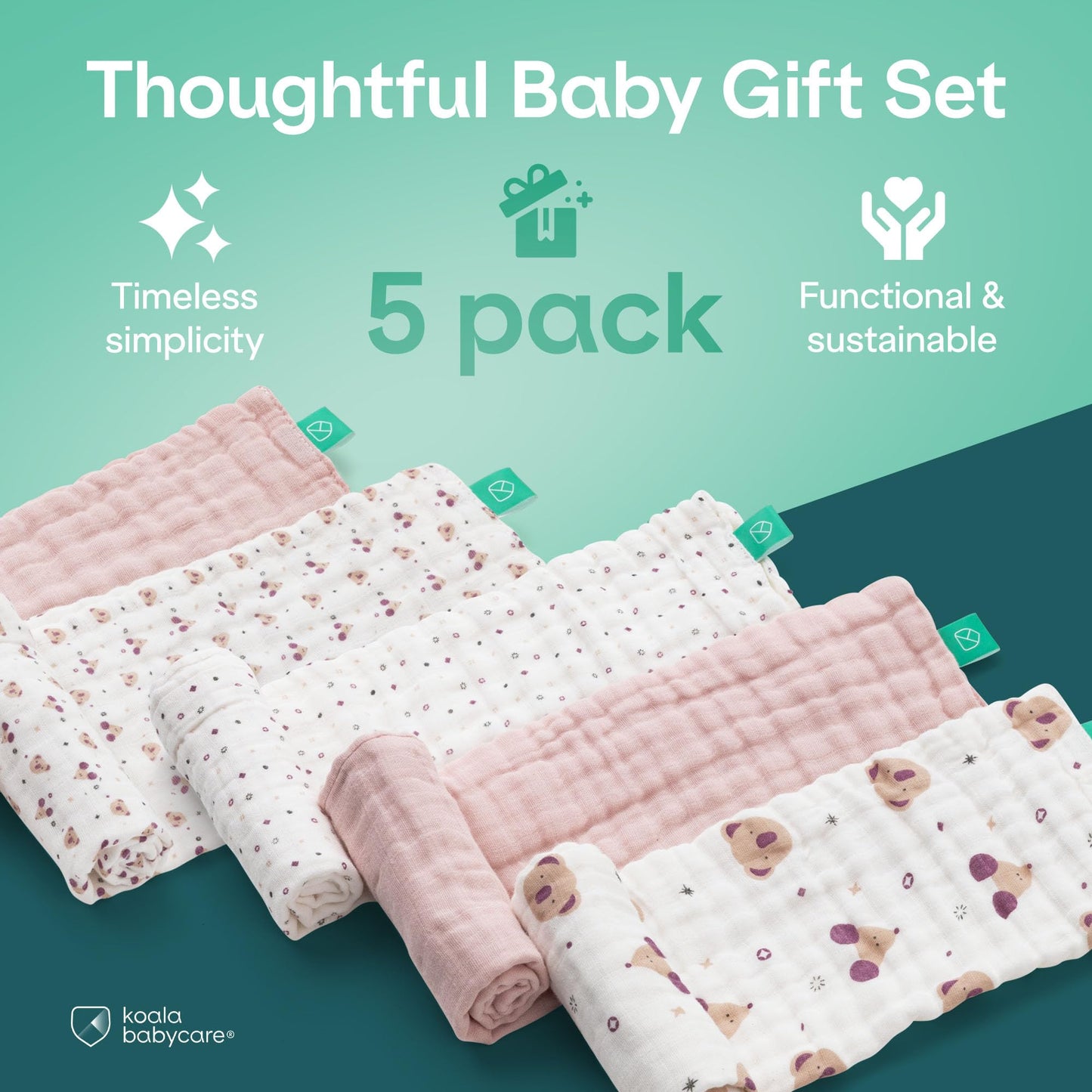 Demonstration of the high absorbency and softness of the imported newborn cloths.