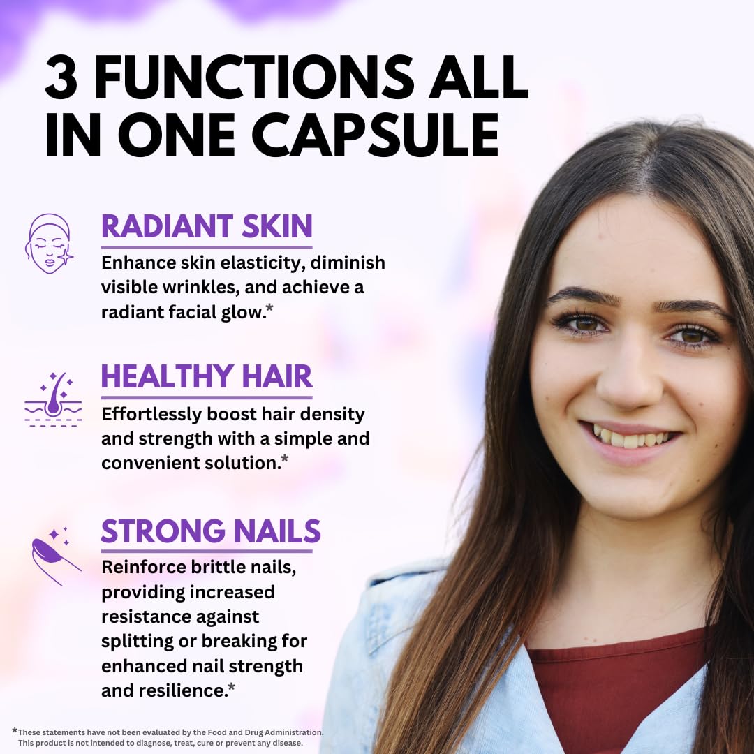 Close up of Vitboost supplement labeling indicating biotin collagen and keratin ingredients