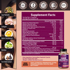 Side label of Rainbow Nutrients supplement showing the comprehensive supplement facts and ten thousand microgram biotin dosage information