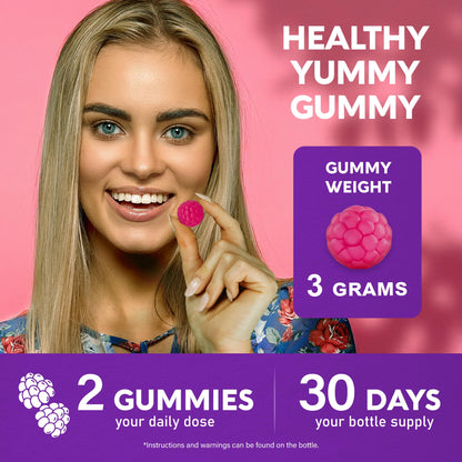 Nutraharmony sugar free berry gummies for nail strength and hair thinning remedies.