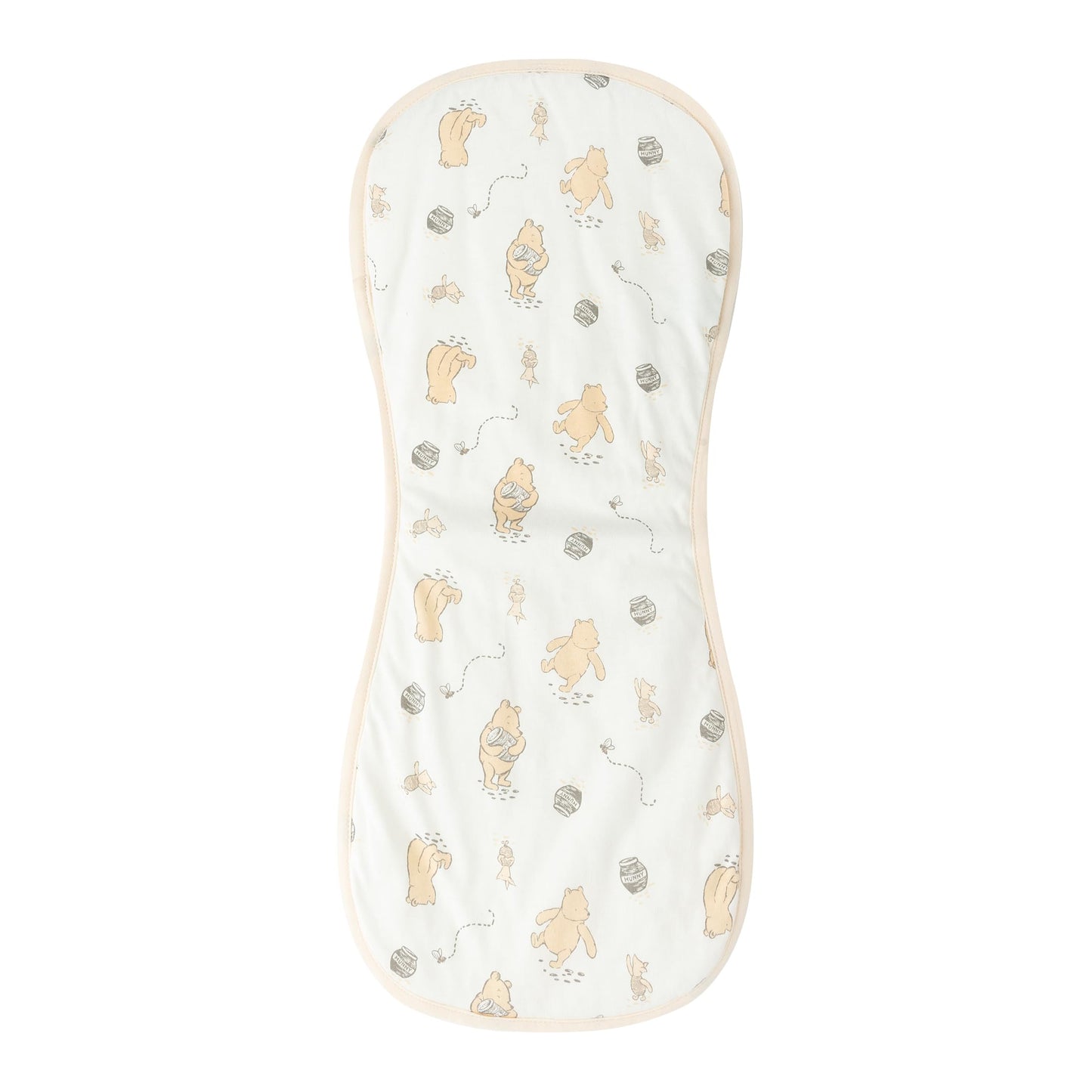 Three pack collection of imported Disney newborn spit up rags in neutral color palette options.