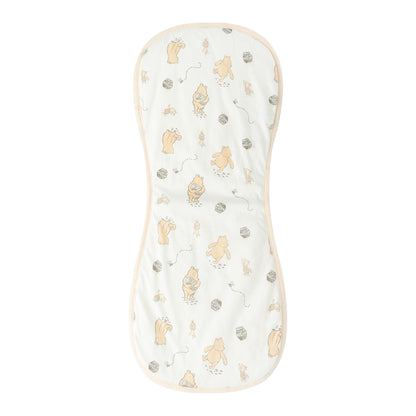Three pack collection of imported Disney newborn spit up rags in neutral color palette options.