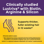 Nature Made Lustriva hair support supplement 30 count packaging showing key ingredients