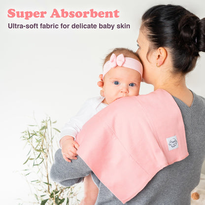 Bublo Baby cotton burp rags showing double layered texture