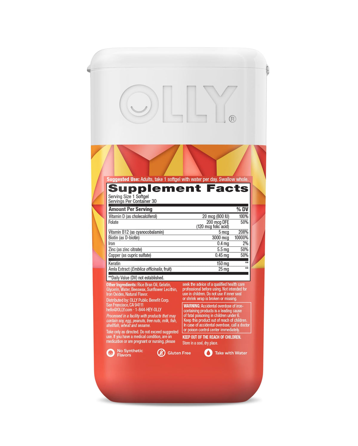 OLLY authentic USA imported beauty and wellness supplement for Indian consumers.
