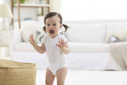 Gerber burp cloths showing size coverage for parents
