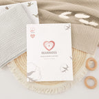 Folded pure cotton washcloths showcasing the soft texture for sensitive skin