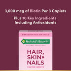 Natures Bounty coated caplets supplement bottle back label view