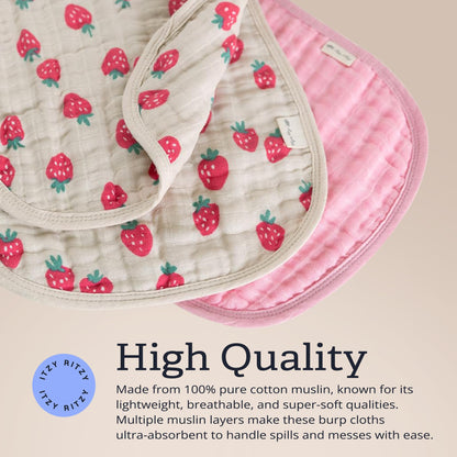 Premium Itzy Ritzy absorbent newborn cloths packaging display for baby shower gifting.