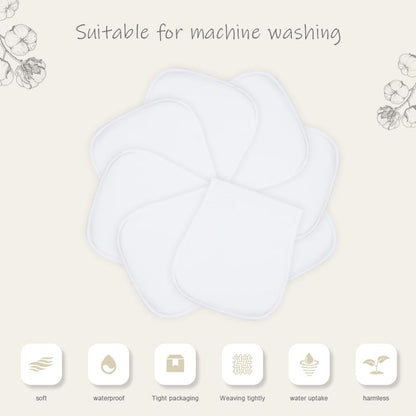 Size comparison of 9 by 18 inch baby burp cloth