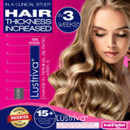 InstaRelief hair growth with Lustriva dietary supplement bottle with authentic import seal