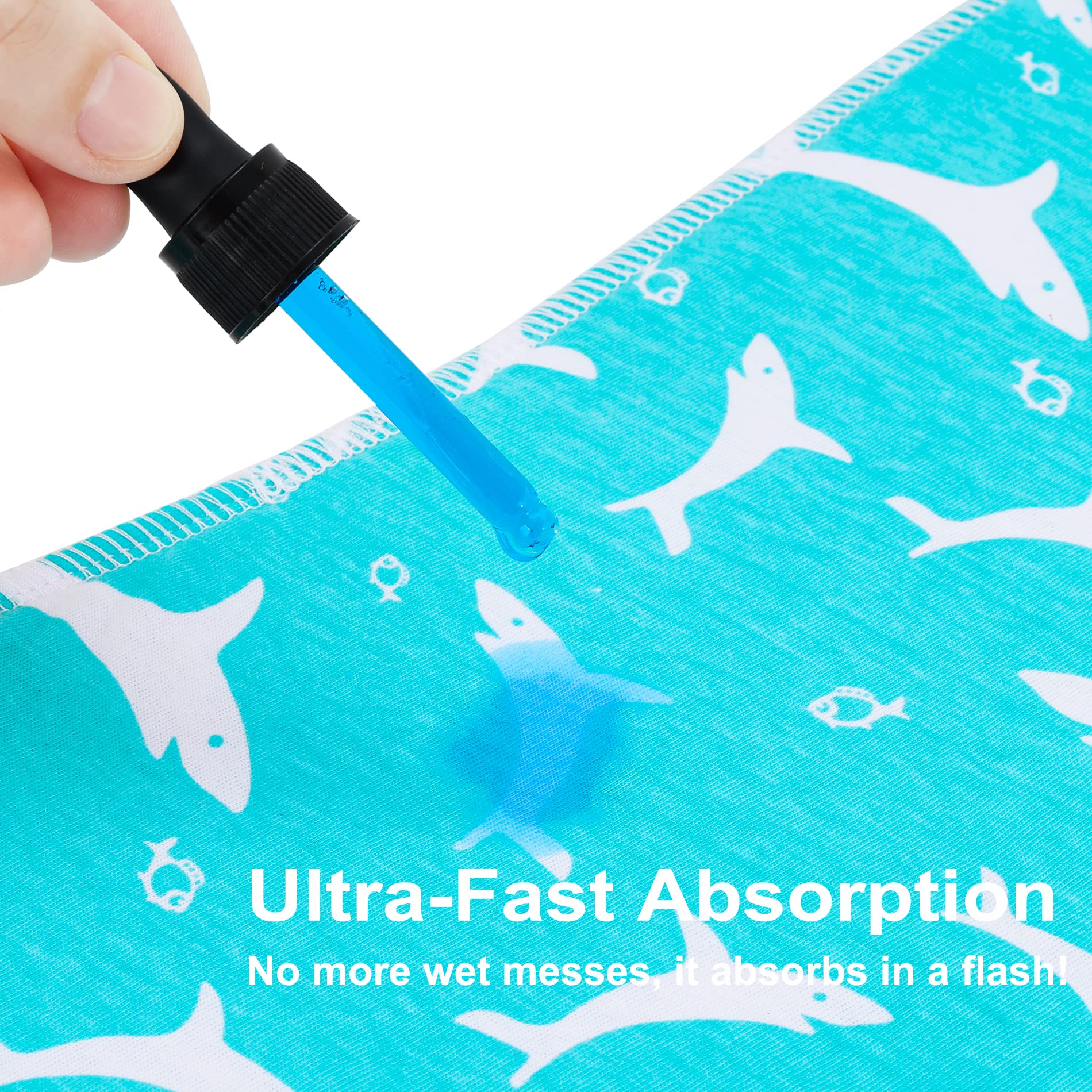 Close up of snap button mechanism on Benoxine baby bib