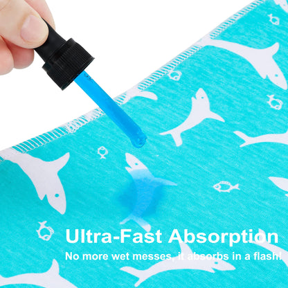 Close up of snap button mechanism on Benoxine baby bib