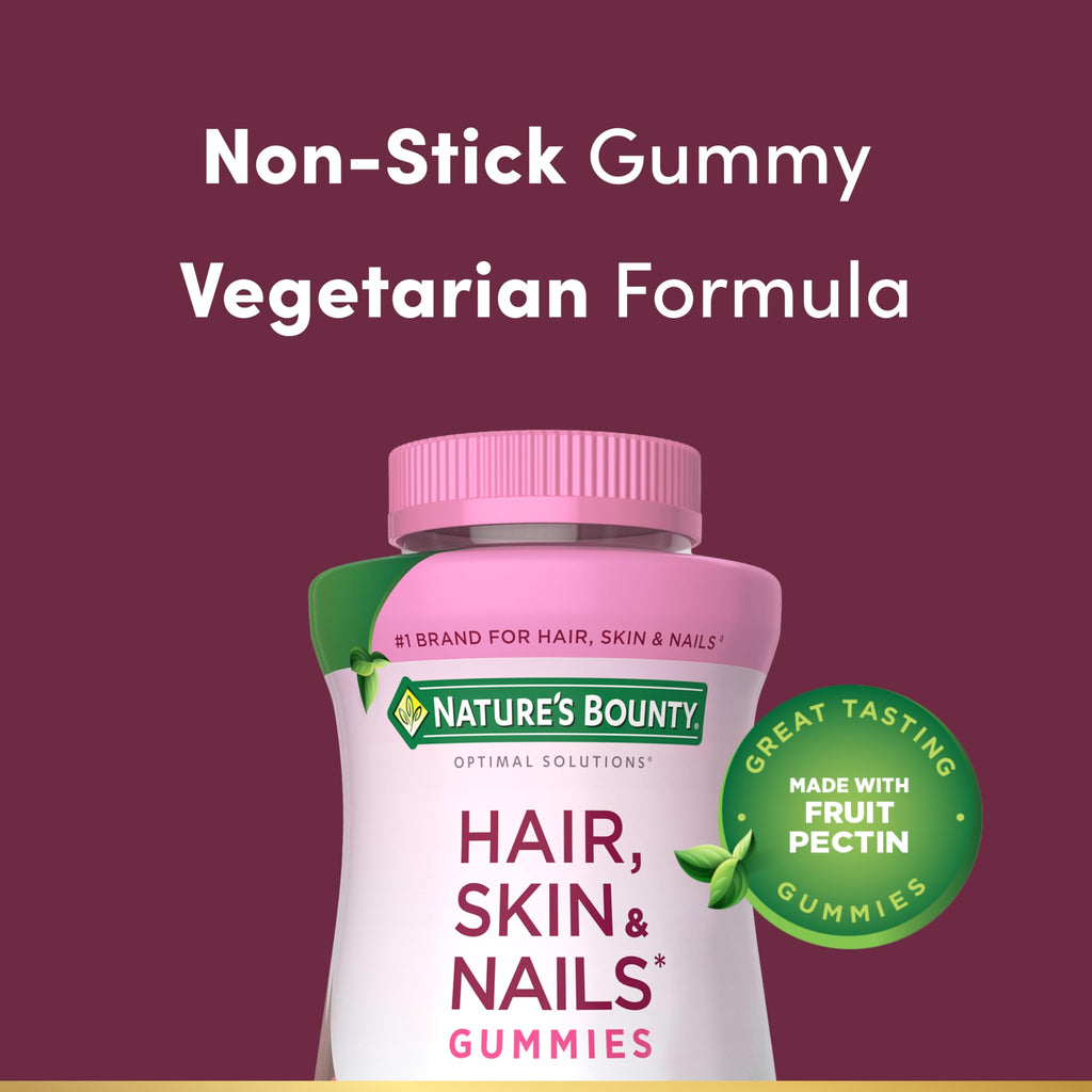 Natures Bounty strawberry flavor gummies ingredient details