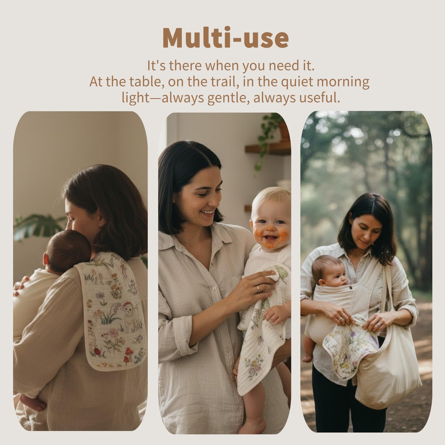 HardNok premium bamboo viscose baby wipes pack stack detail