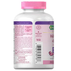 Nature's Bounty beauty supplement bottle side angle view