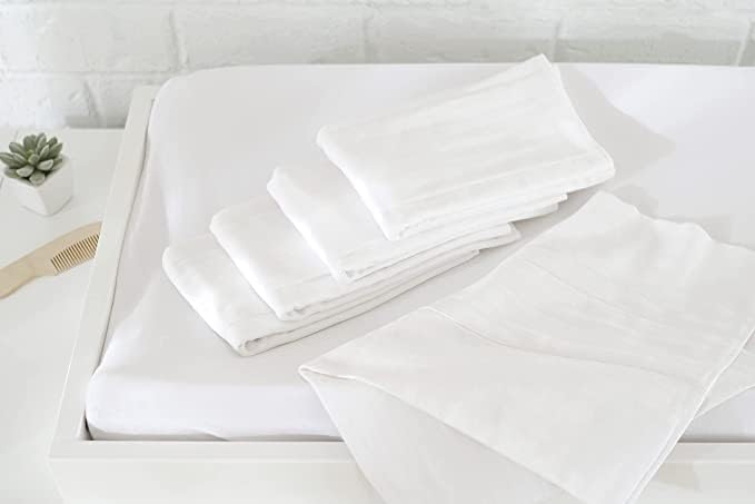 High absorbency cotton flat diaper texture detail
