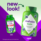 Vitafusion Biotin 5000 mcg supplement gummies nutritional facts label check